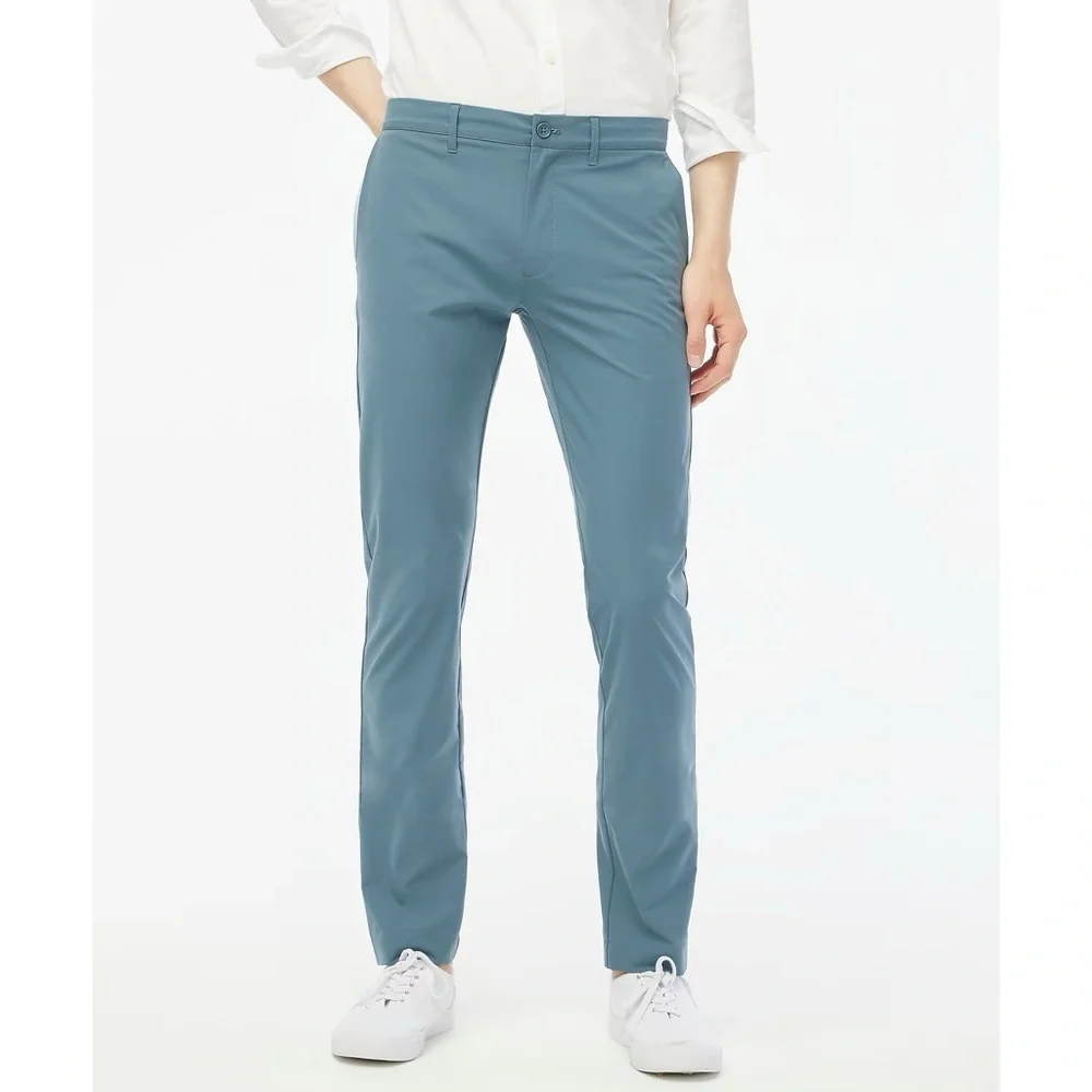 J. Crew Factory Men’s Slim Fit Tech Chino Pants in Mountain Fog 29W 30L 2024